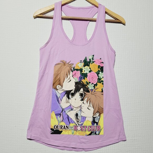 Ouran M Tank Top High School Host Club Japanese Funimation Graphic Tee Medium - Picture 1 of 5